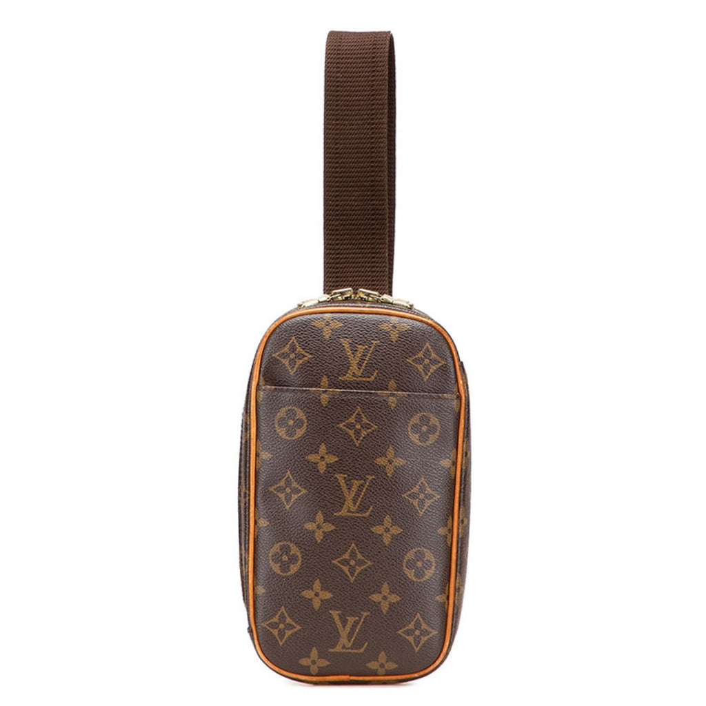 Louis Vuitton Brown Pvc Leather Sling Bag (Pre-Owned)
