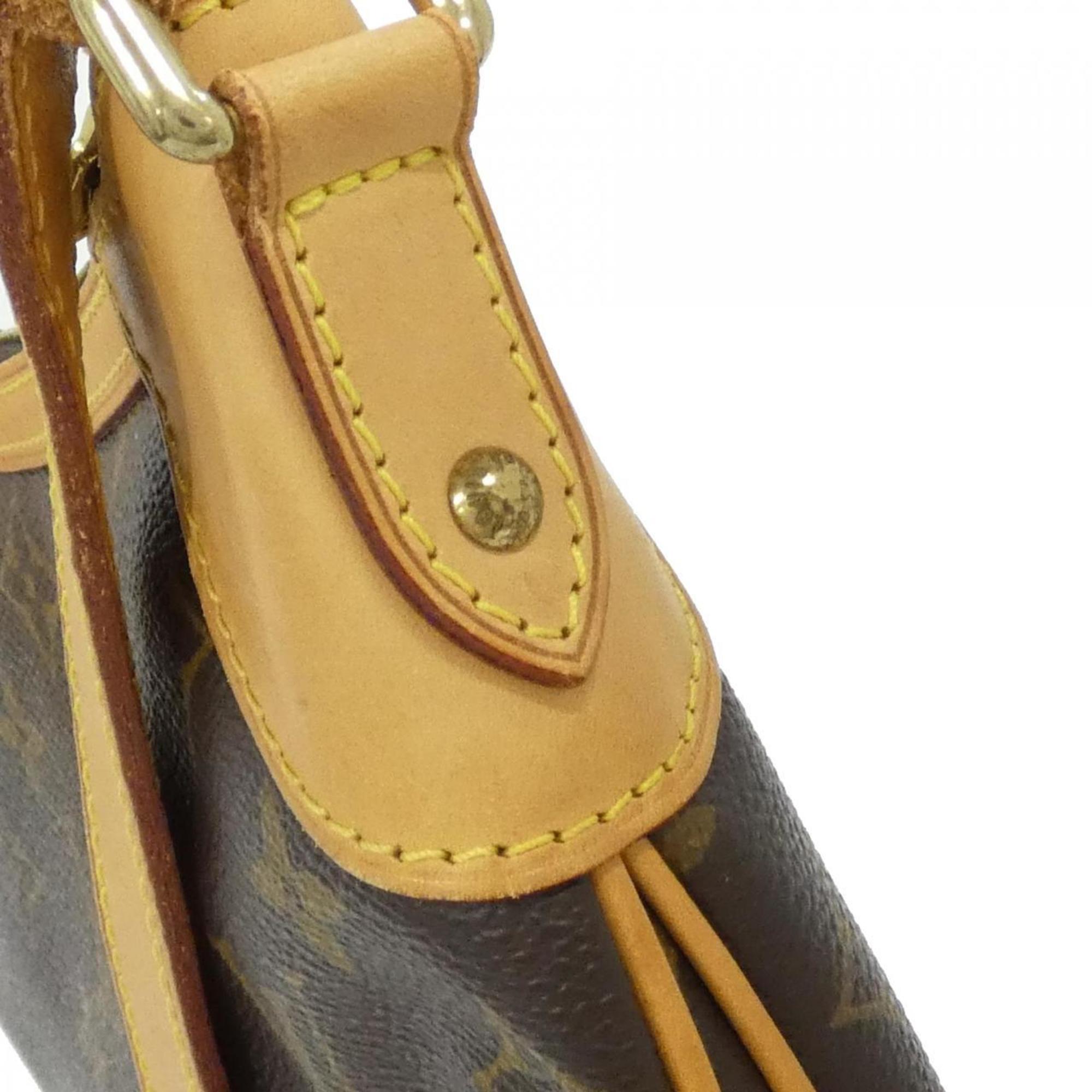 Louis Vuitton Marron Coated Canvas Shoulder Bag (Pre-Owned)