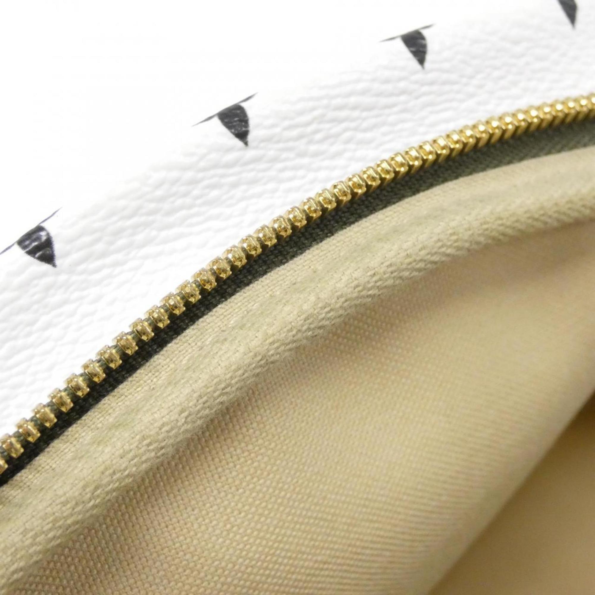Louis Vuitton Green Khaki Coated Canvas Shoulder Bag (Pre-Owned)