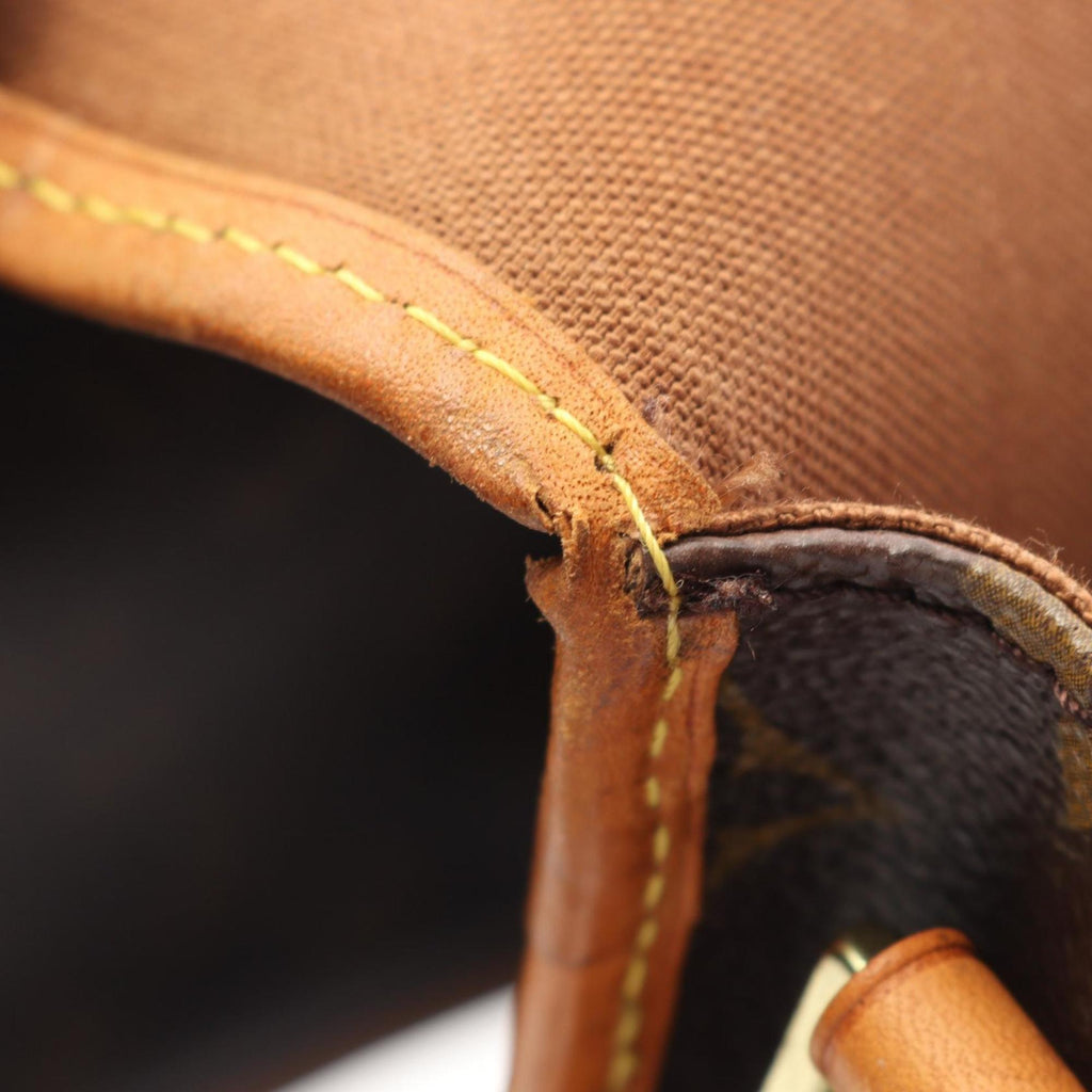 Louis Vuitton Brown Coated Canvas Leather Shoulder Bag (Pre-Owned)