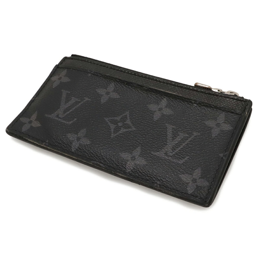 Louis Vuitton Monogram Eclipse Noir Monogram Eclipse Pvc Taiga Leather Leather Coin Purse/Coin Case (Pre-Owned)