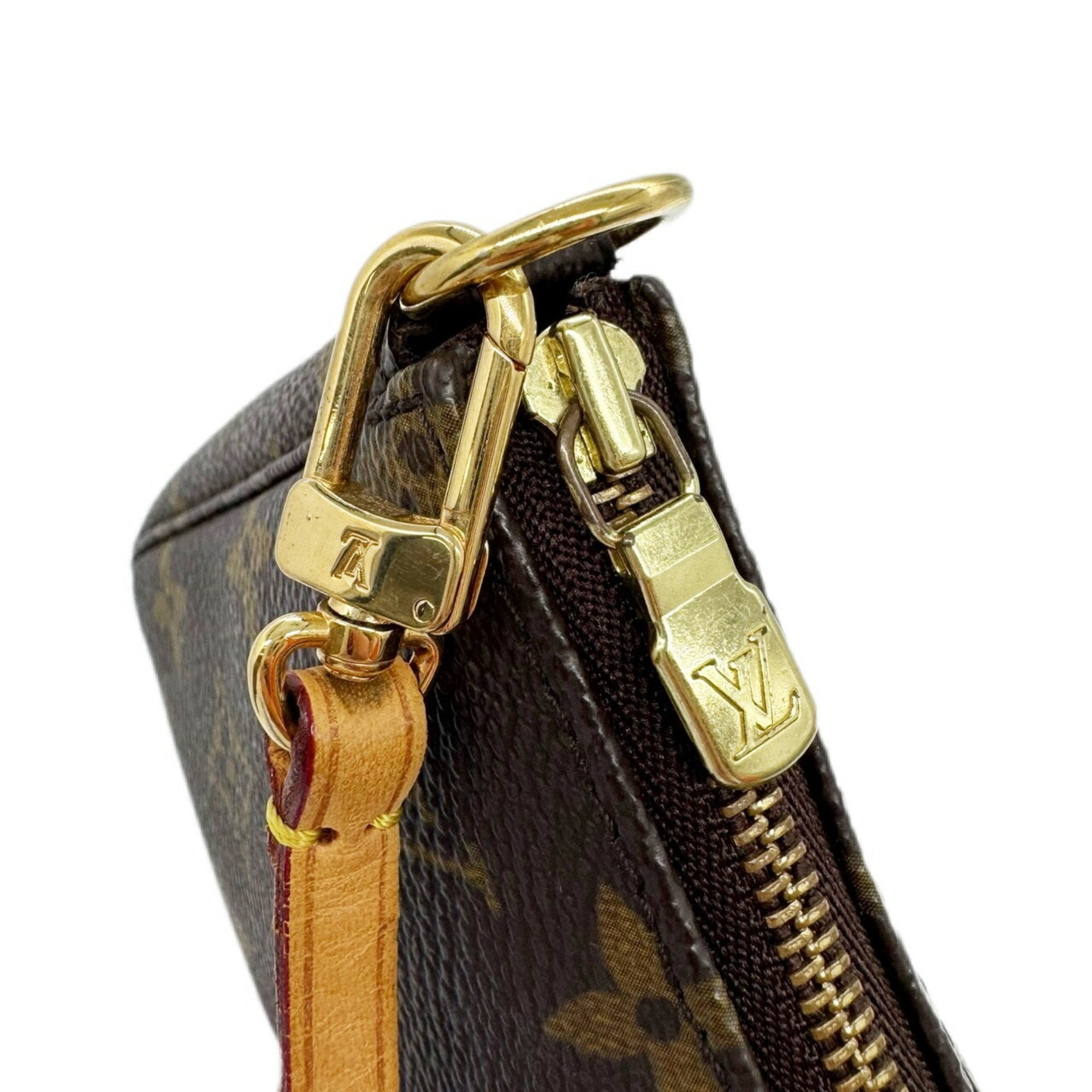 Louis Vuitton Brown Monogram Pochette Pouch (Pre-Owned)