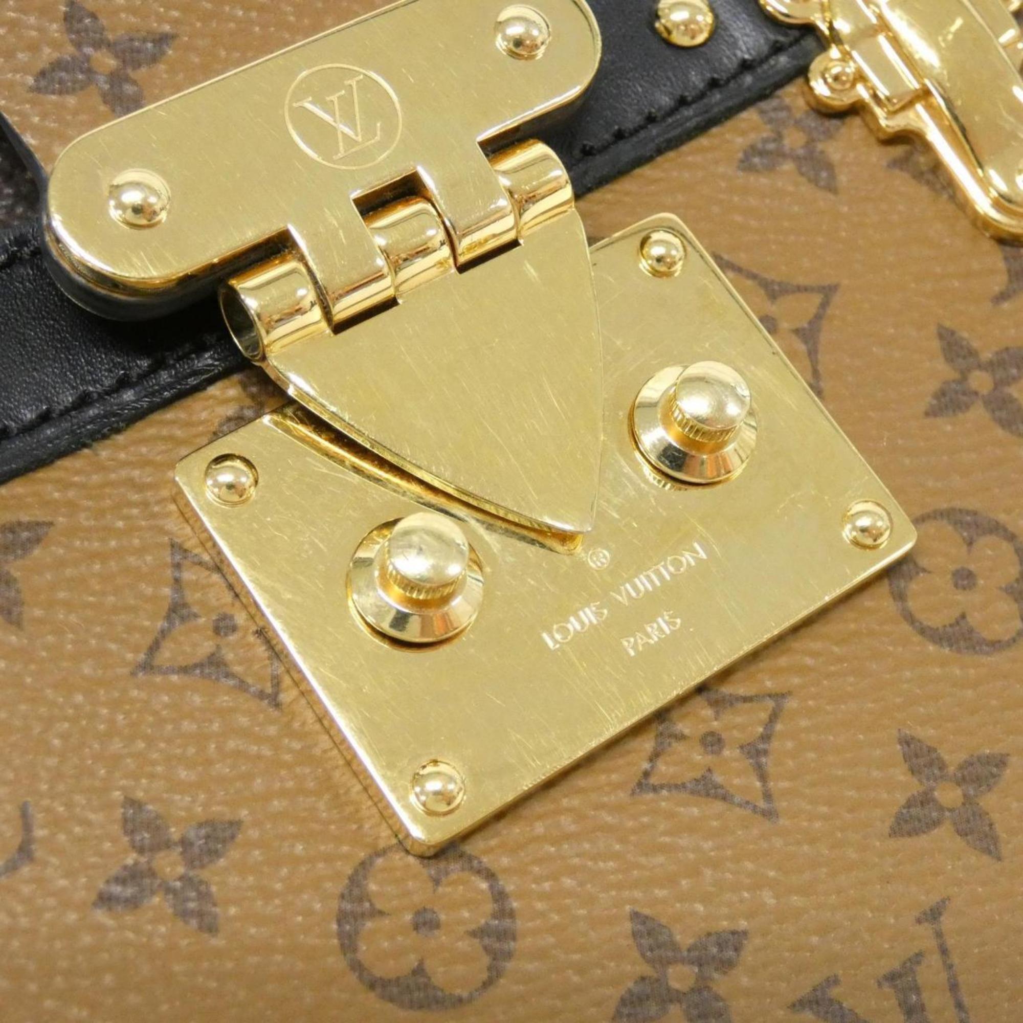 Louis Vuitton Marron Coated Canvas Shoulder Bag (Pre-Owned)