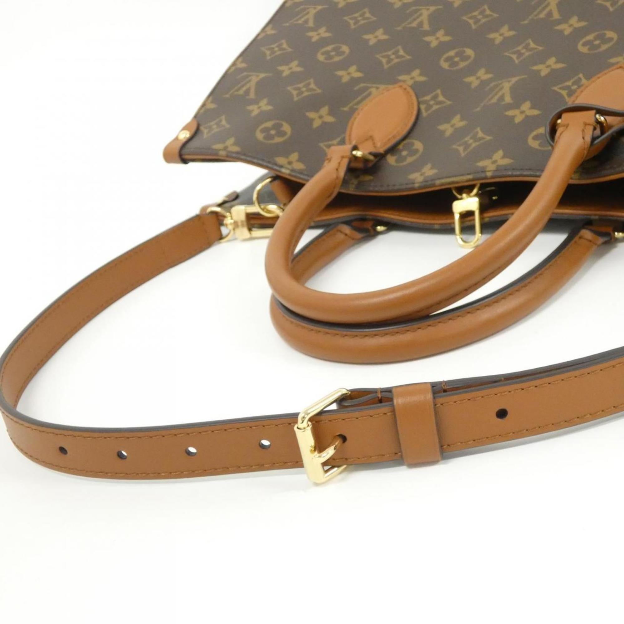 Louis Vuitton Marron Coated Canvas Handbag (Pre-Owned)