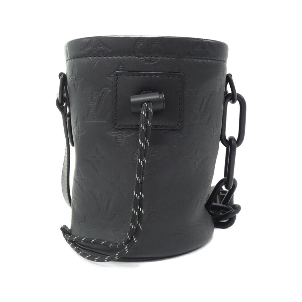 Louis Vuitton Black Leather Shoulder Bag (Pre-Owned)