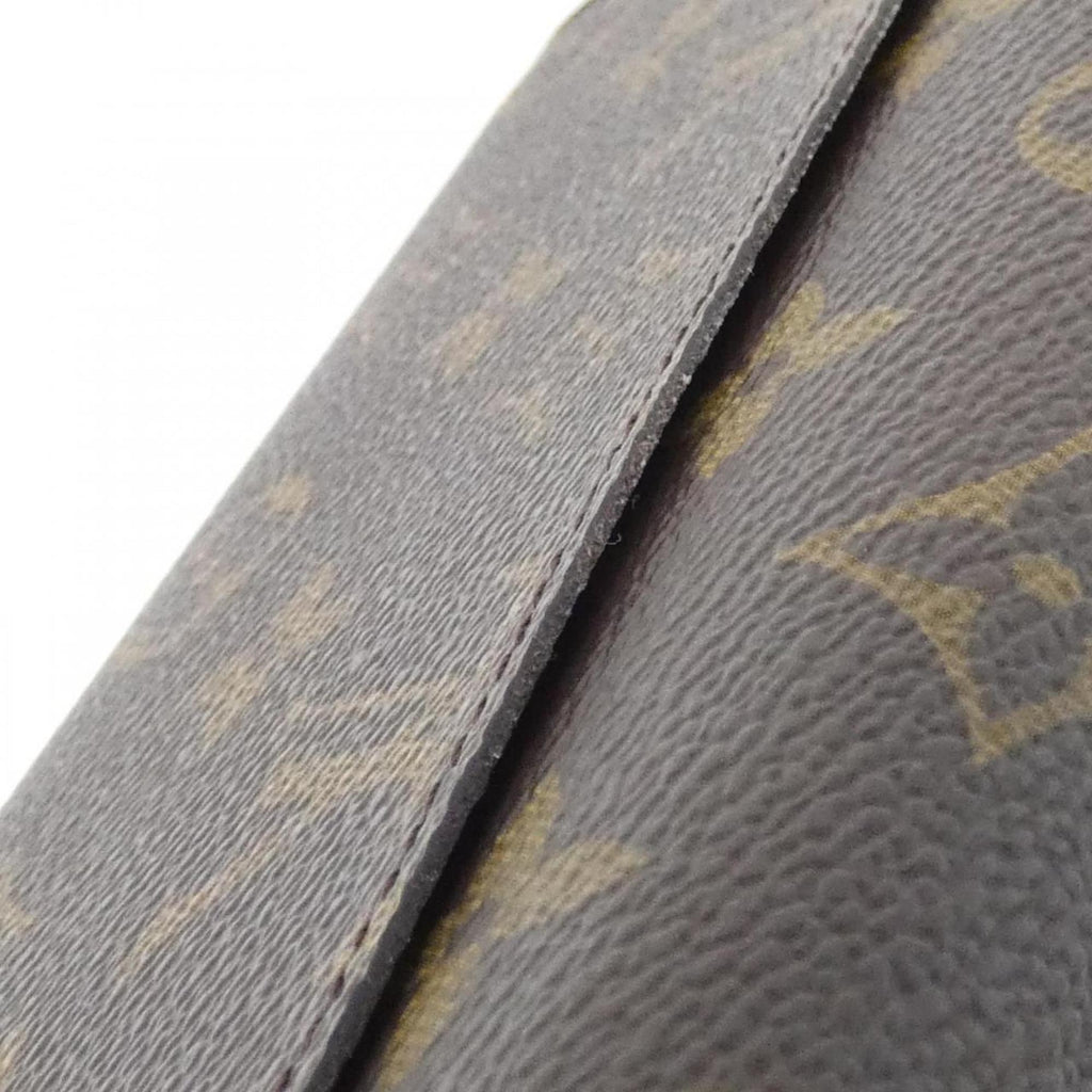 Louis Vuitton Marron Coated Canvas Long Wallet (Bi-Fold) (Pre-Owned)