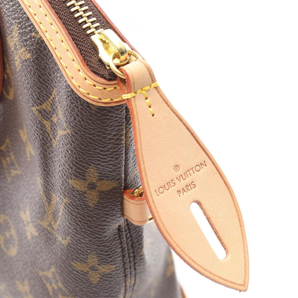 Louis Vuitton Brown Monogram Coated Canvas Leather Handbag (Pre-Owned)