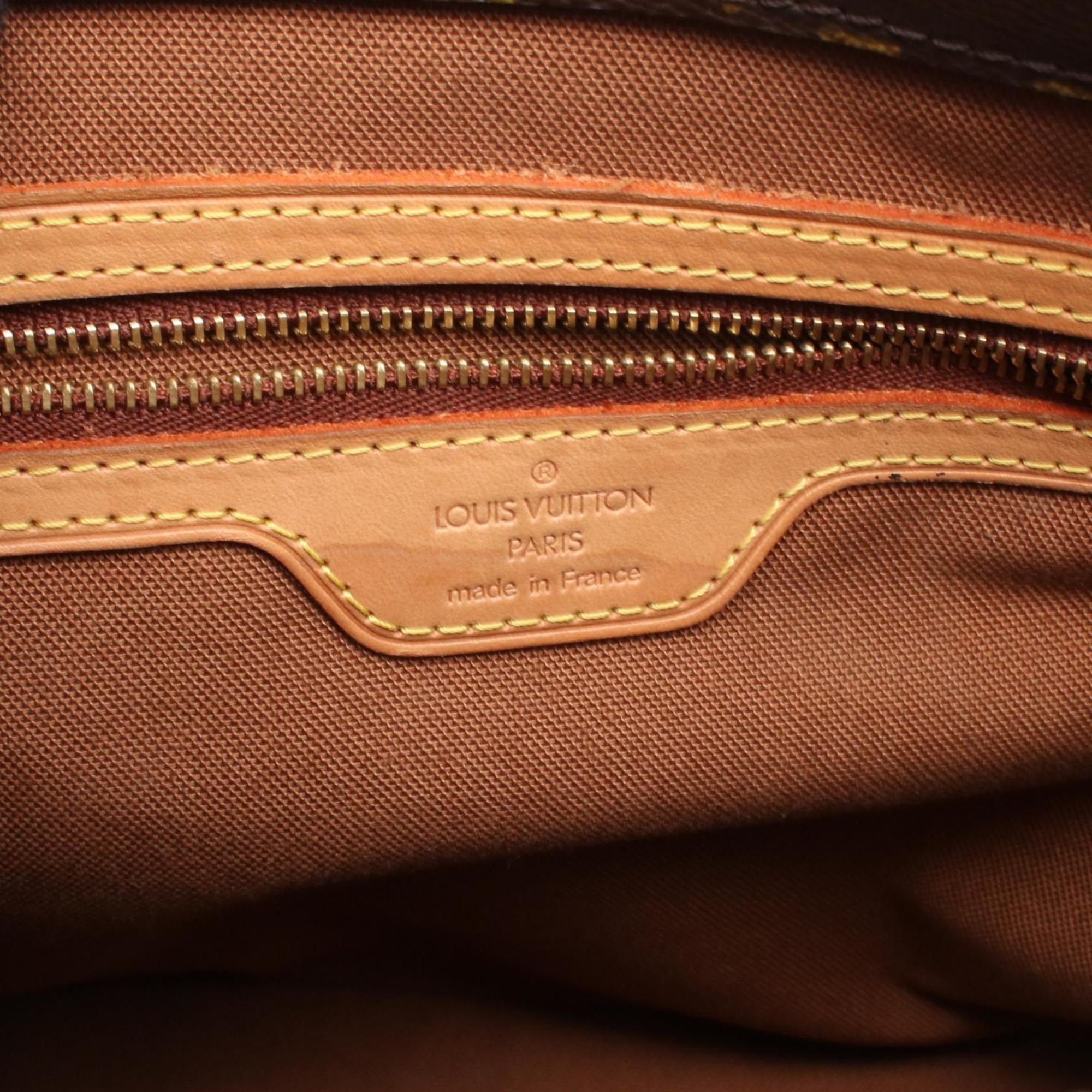 Louis Vuitton Monogram Brown Coated Canvas Leather Shoulder Bag (Pre-Owned)