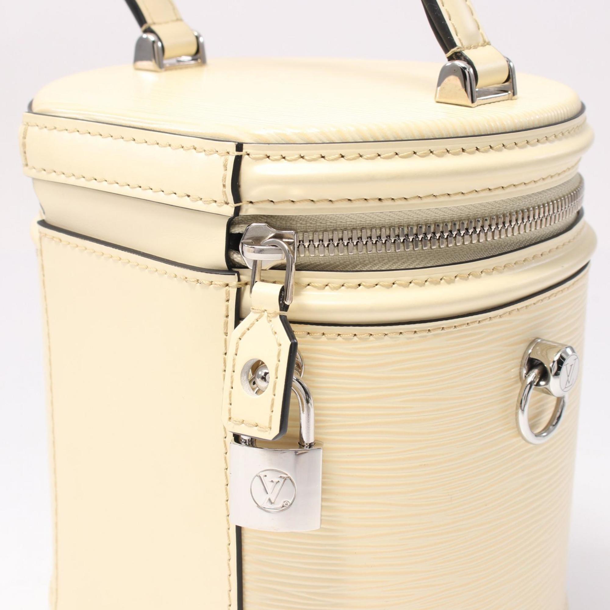 Louis Vuitton Yellow Epi Leather Handbag Vanity Bag (Pre-Owned)