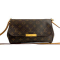 Louis Vuitton Brown Leather Pvc Handbag Pochette Shoulder Bag (Pre-Owned)