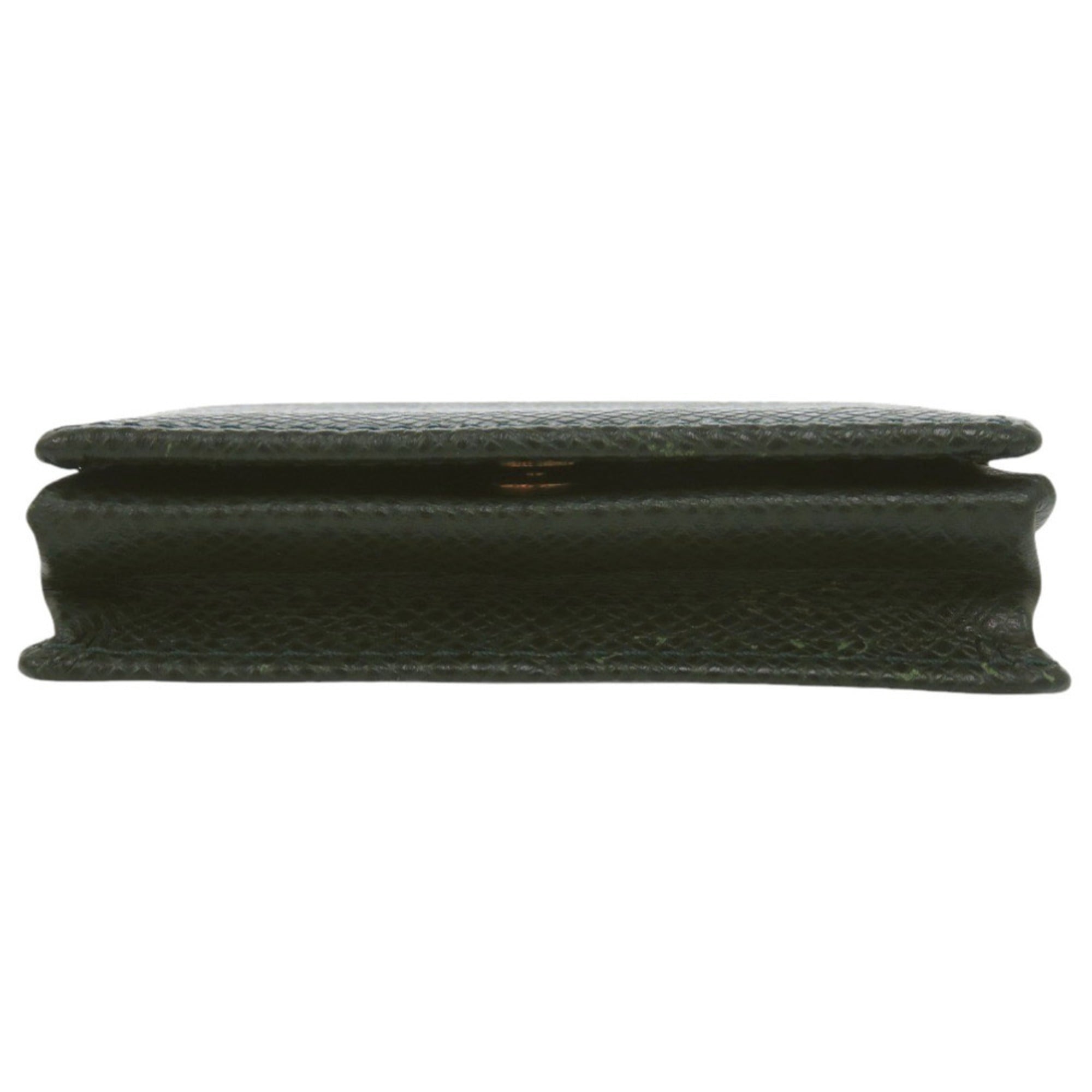 Louis Vuitton Green Taiga Leather Leather Coin Purse/Coin Case (Pre-Owned)