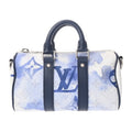 Louis Vuitton Blue White Monogram Canvas Handbag (Pre-Owned)