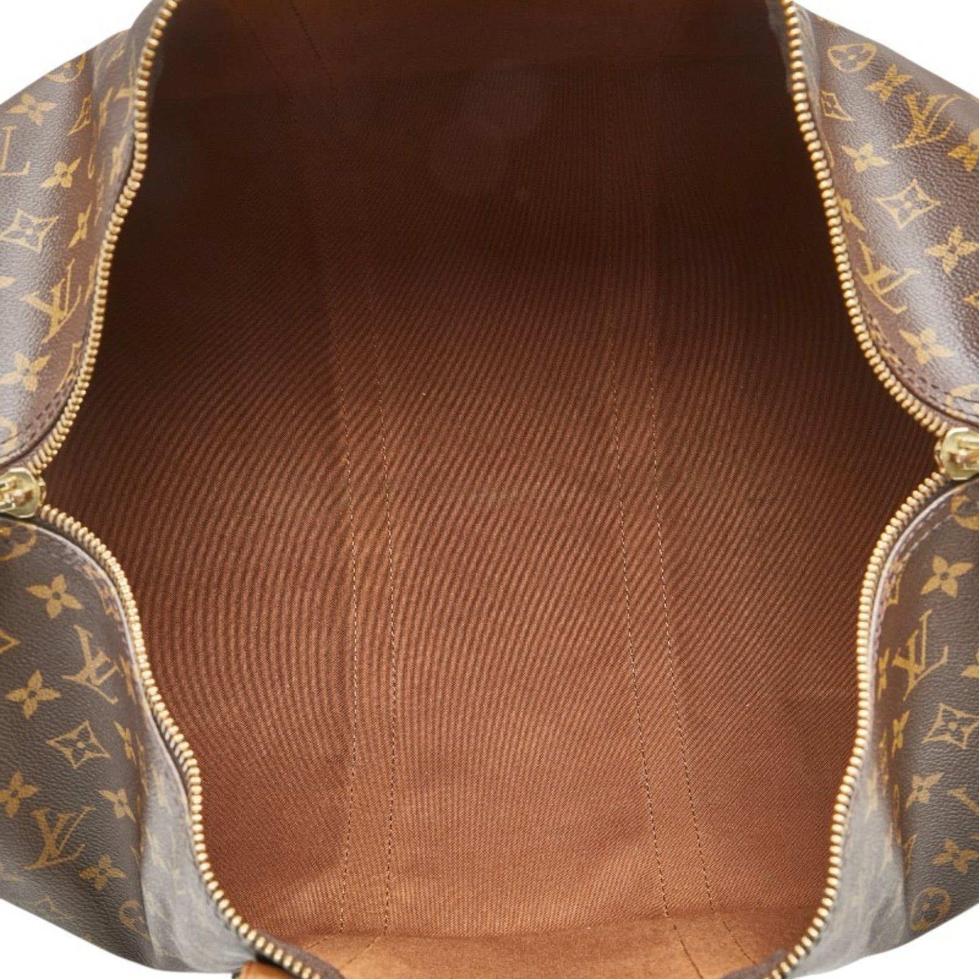 Louis Vuitton Brown Pvc Leather Boston Bag (Pre-Owned)