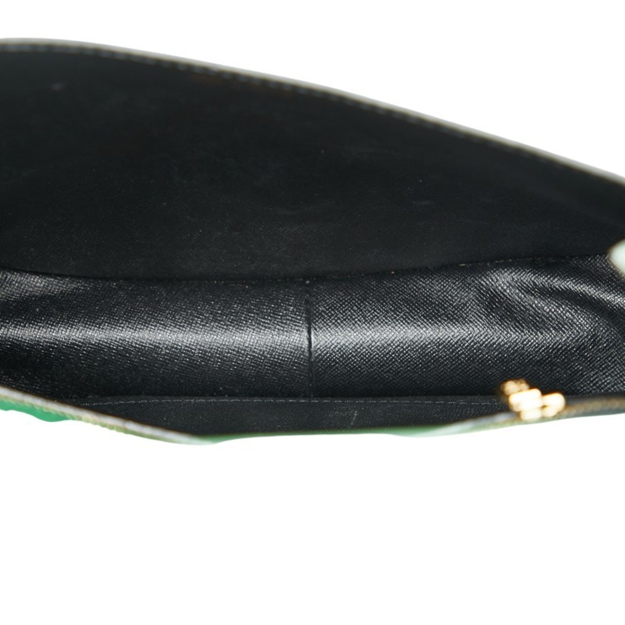 Louis Vuitton Borneo Green Leather Shoulder Bag (Pre-Owned)