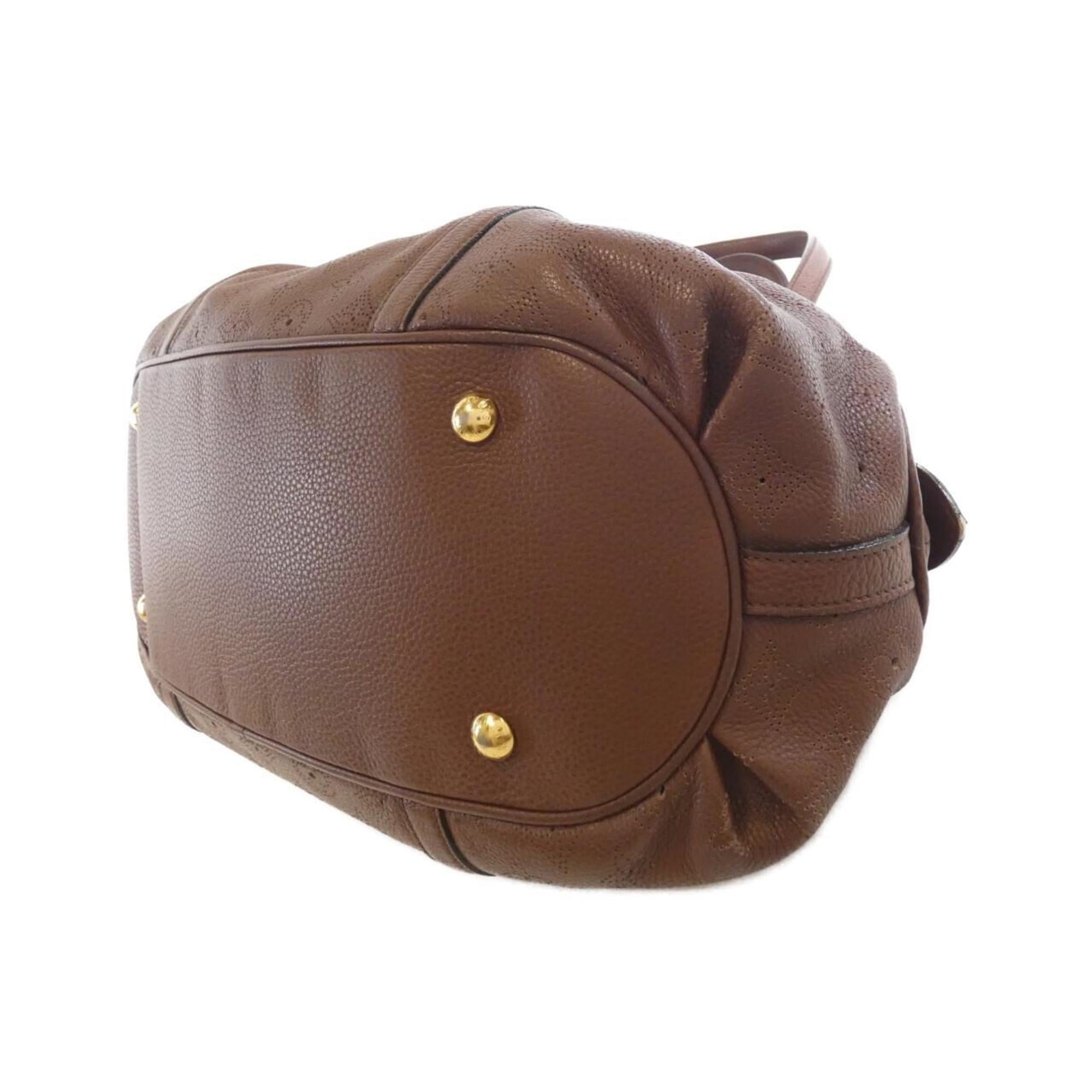 Louis Vuitton Mahina Cognac Leather Shoulder Bag (Pre-Owned)