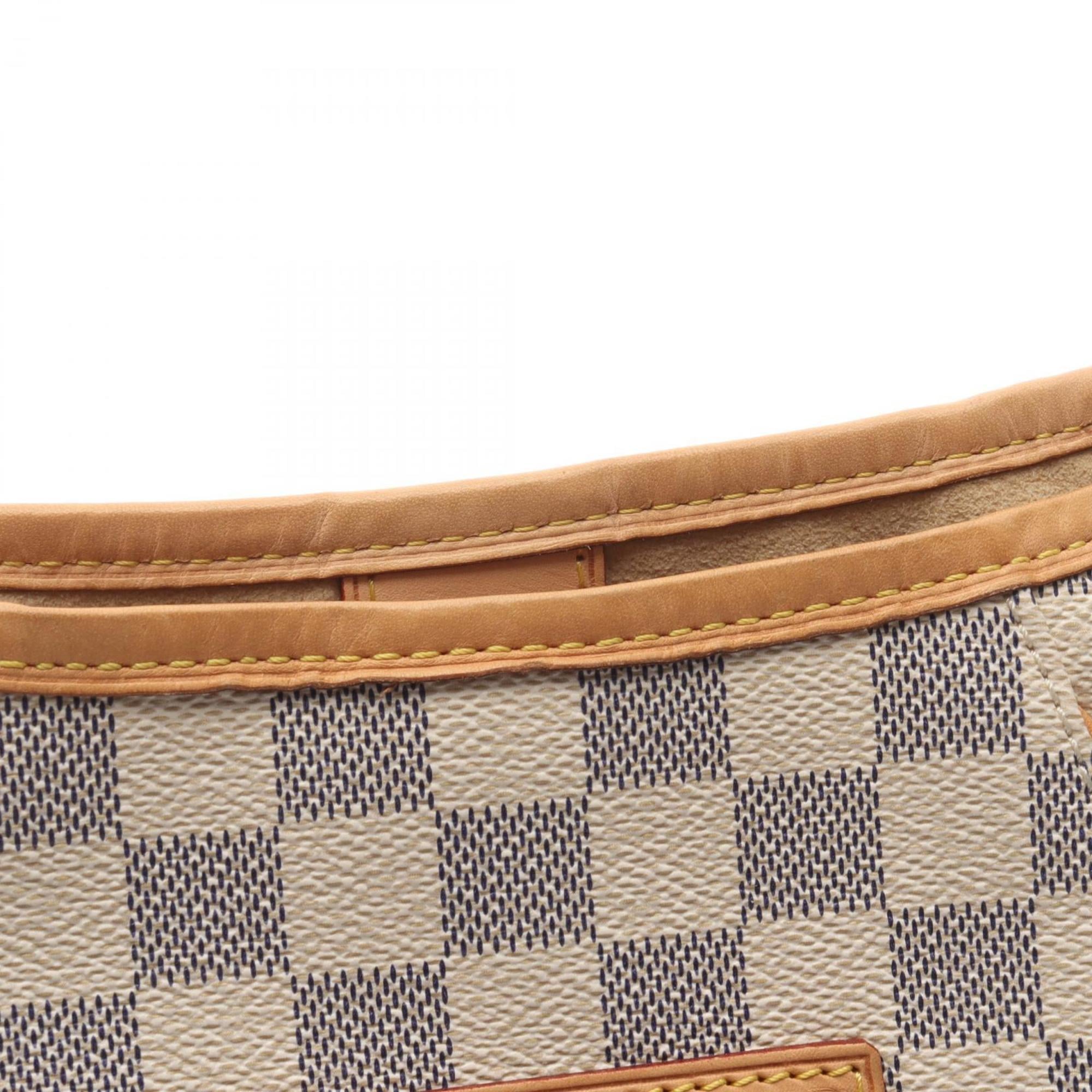 Louis Vuitton Damier Azur White Coated Canvas Shoulder Bag (Pre-Owned)