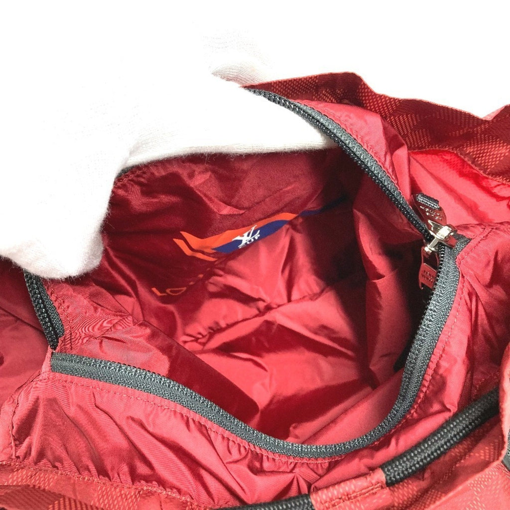 Louis Vuitton Black Red Color Nylon Backpack (Pre-Owned)