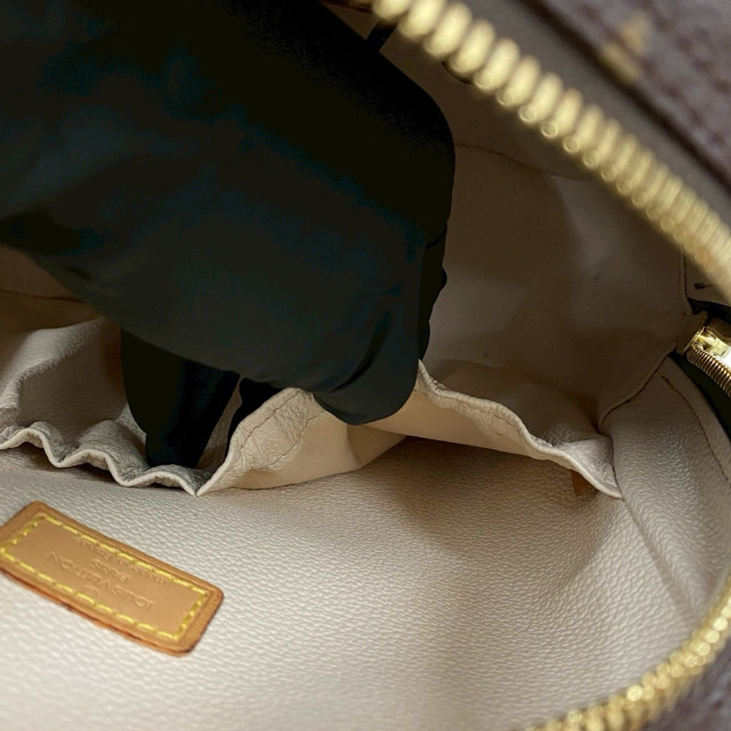 Louis Vuitton Brown Leather Pvc Handbag Shoulder Bag (Pre-Owned)