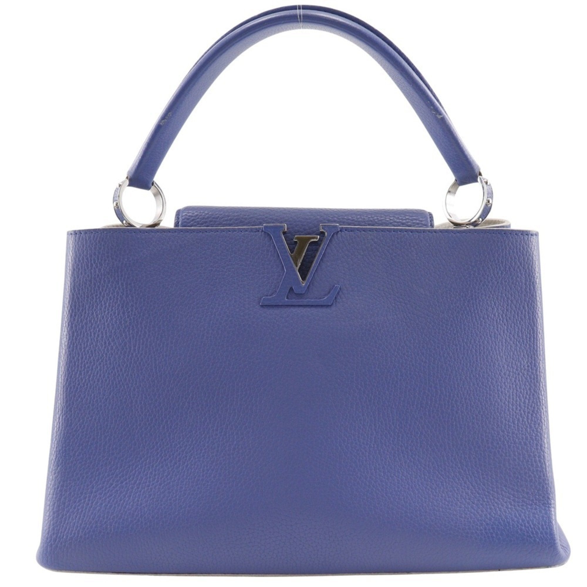 Louis Vuitton Blue White Handbag (Pre-Owned)