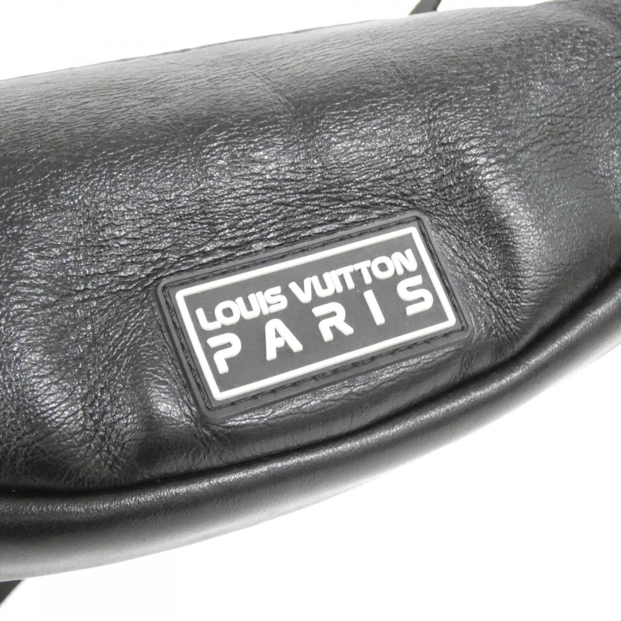 Louis Vuitton Black Coated Canvas Shoulder Bag (Pre-Owned)