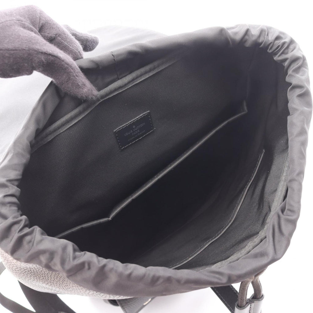 Louis Vuitton Black Leather Backpack (Pre-Owned)