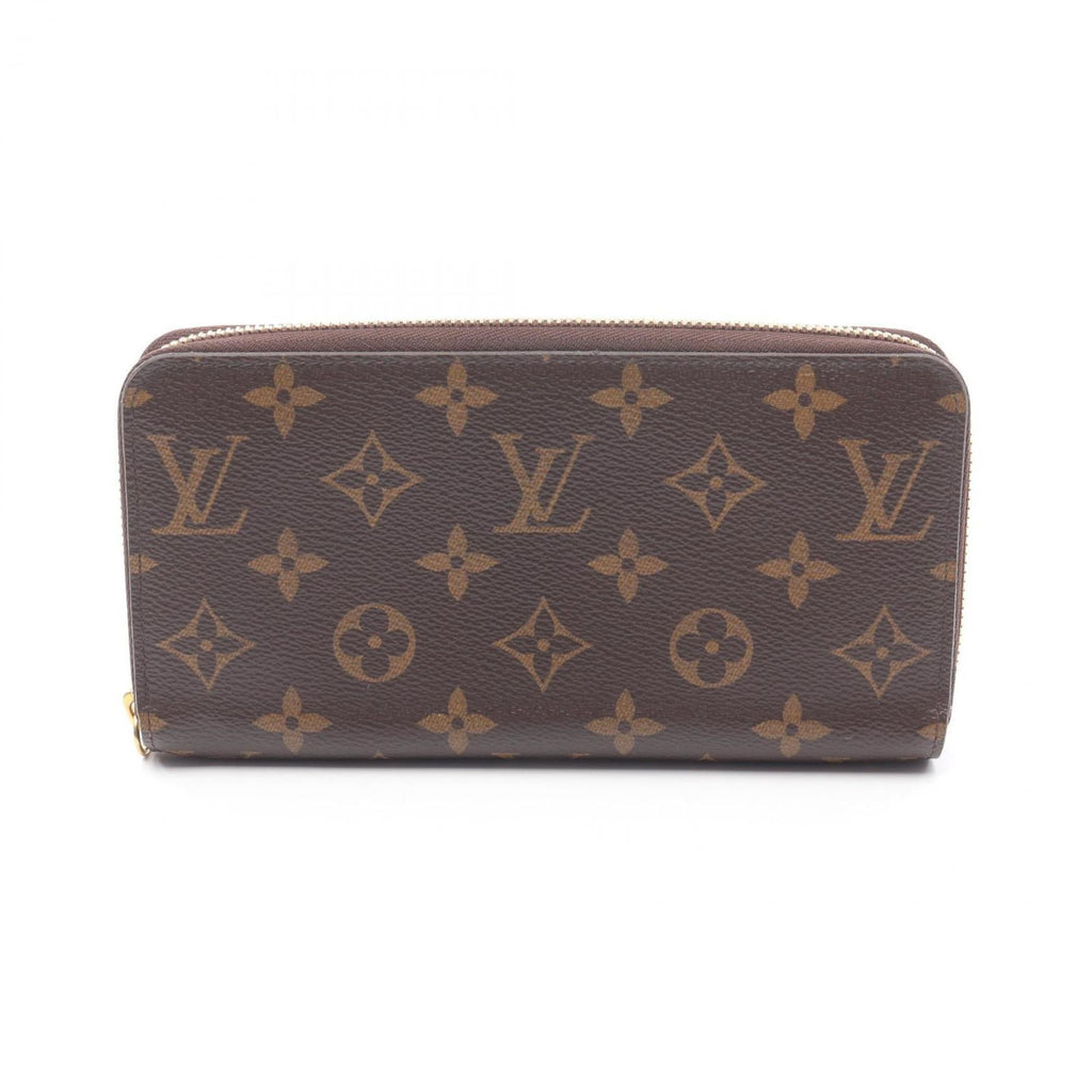 Louis Vuitton Brown Fuchsia Pink Coated Canvas Long Wallet (Bi-Fold) (Pre-Owned)