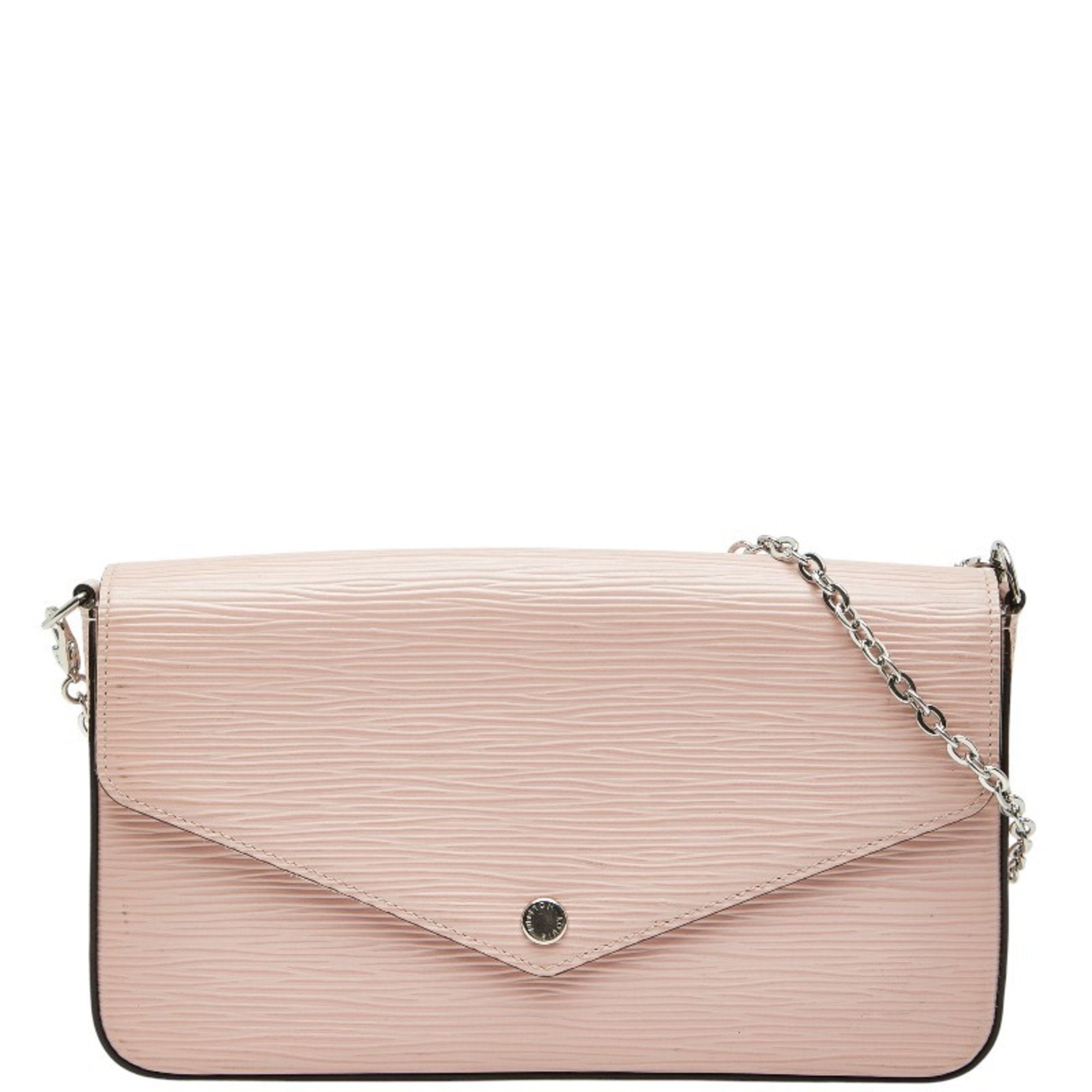 Louis Vuitton Pink Rose Ballerine Leather Pochette Shoulder Bag (Pre-Owned)