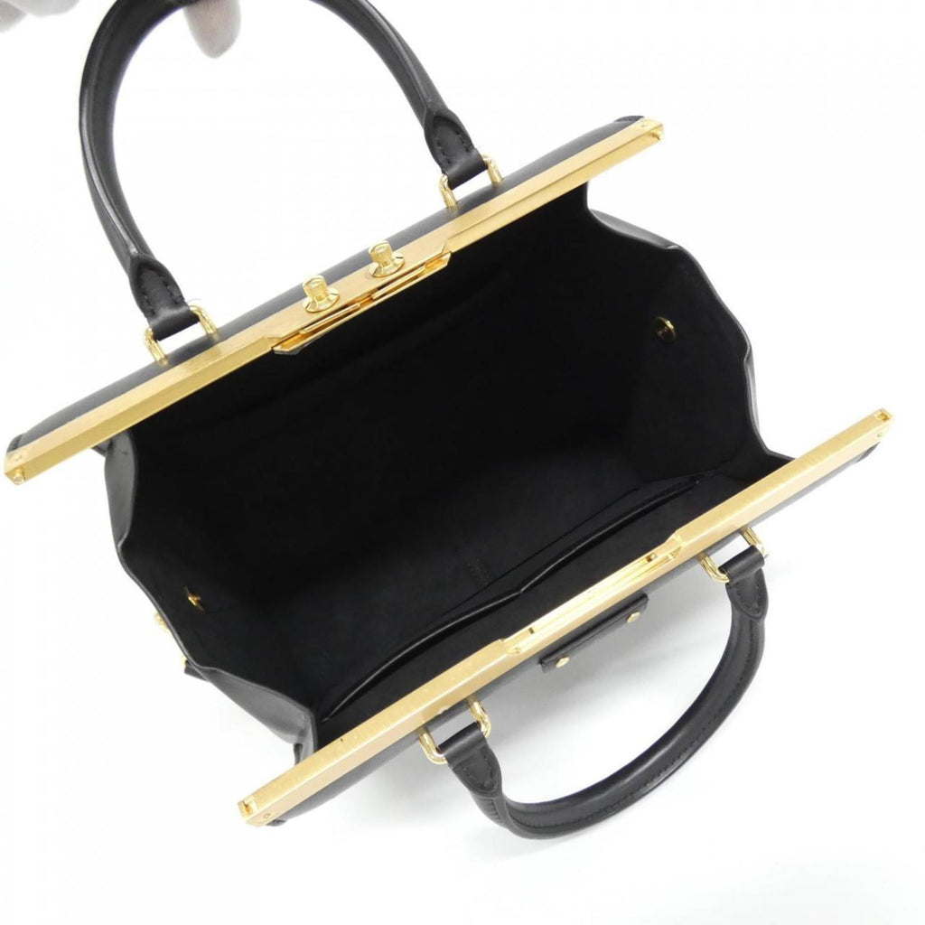 Louis Vuitton Black Leather Boston Bag (Pre-Owned)