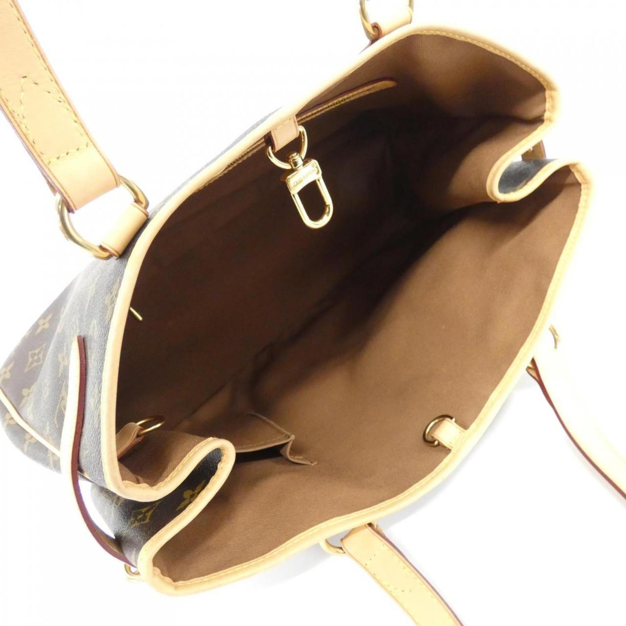 Louis Vuitton Marron Coated Canvas Handbag (Pre-Owned)