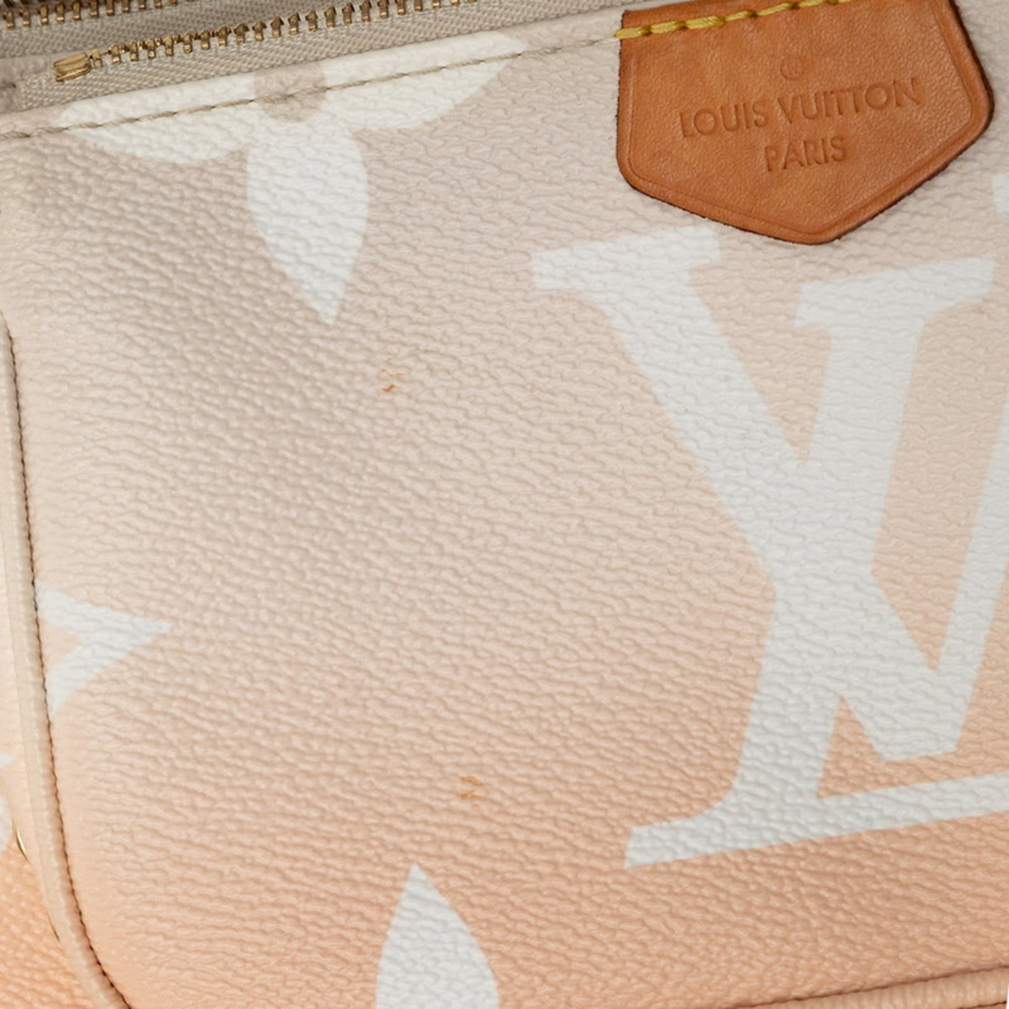Louis Vuitton Pink Beige Pvc Leather Shoulder Bag (Pre-Owned)