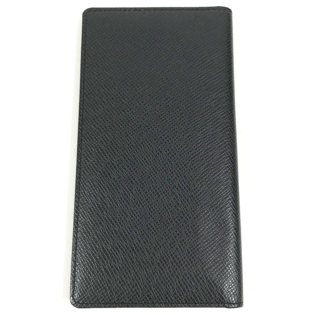 Louis Vuitton Taiga Ardoise Black Taiga Leather Long Wallet (Bi-Fold) (Pre-Owned)