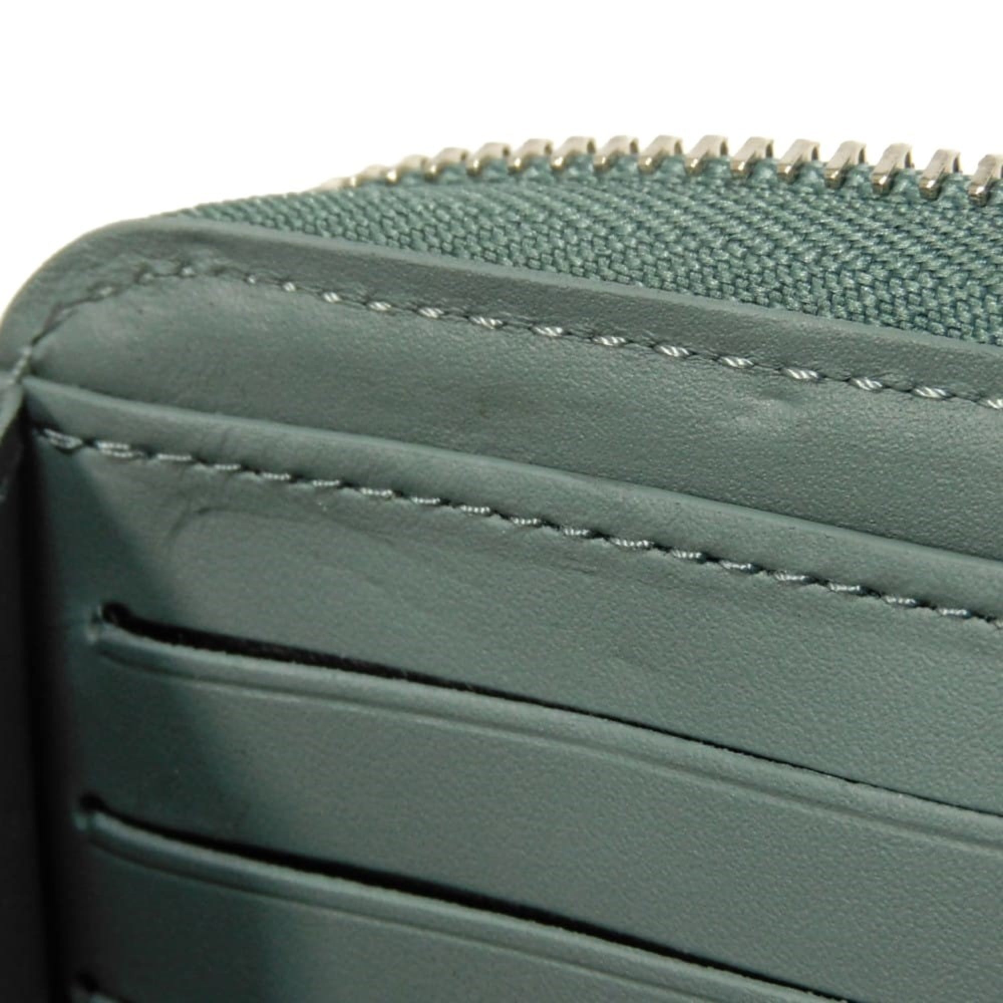 Louis Vuitton Green Leather Long Wallet (Bi-Fold) (Pre-Owned)