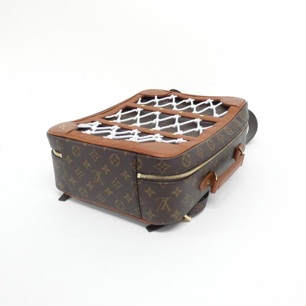 Louis Vuitton Marron Coated Canvas Backpack (Pre-Owned)