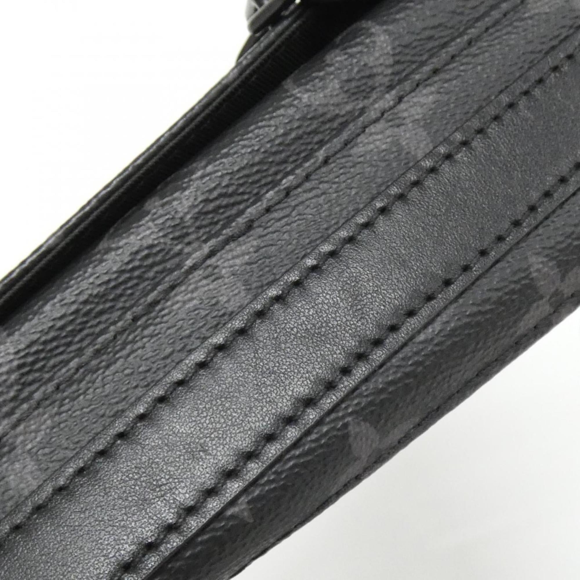 Louis Vuitton Black Coated Canvas Shoulder Bag (Pre-Owned)
