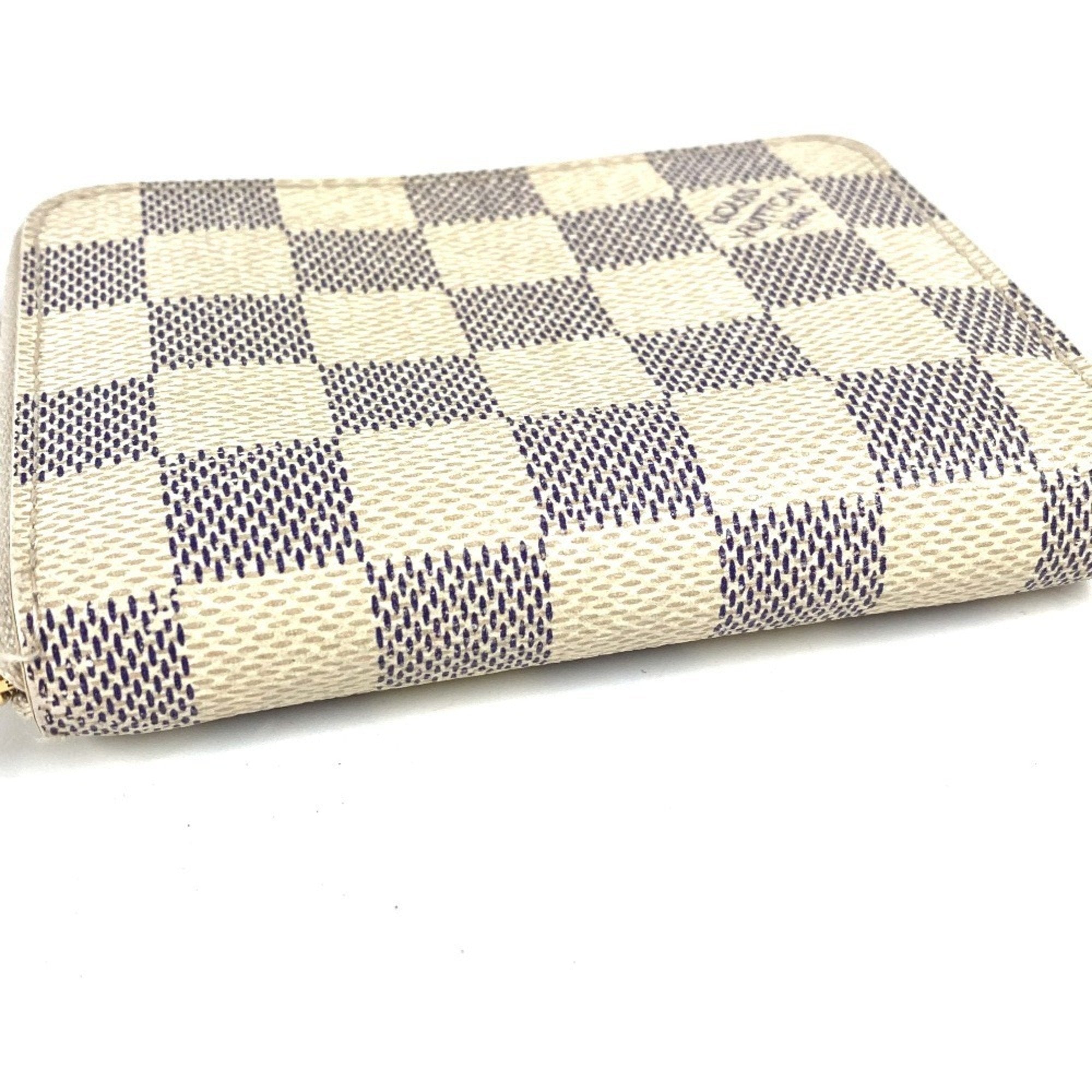 Louis Vuitton Damier Azur Damier Azur White Damier Azur Coin Purse/Coin Case (Pre-Owned)