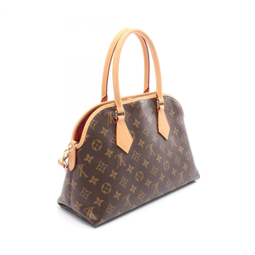 Louis Vuitton Brown Monogram Coated Canvas Leather Handbag (Pre-Owned)