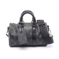 Louis Vuitton Black Gray Pvc Coated Canvas Monogram Eclipse Leather Handbag (Pre-Owned)