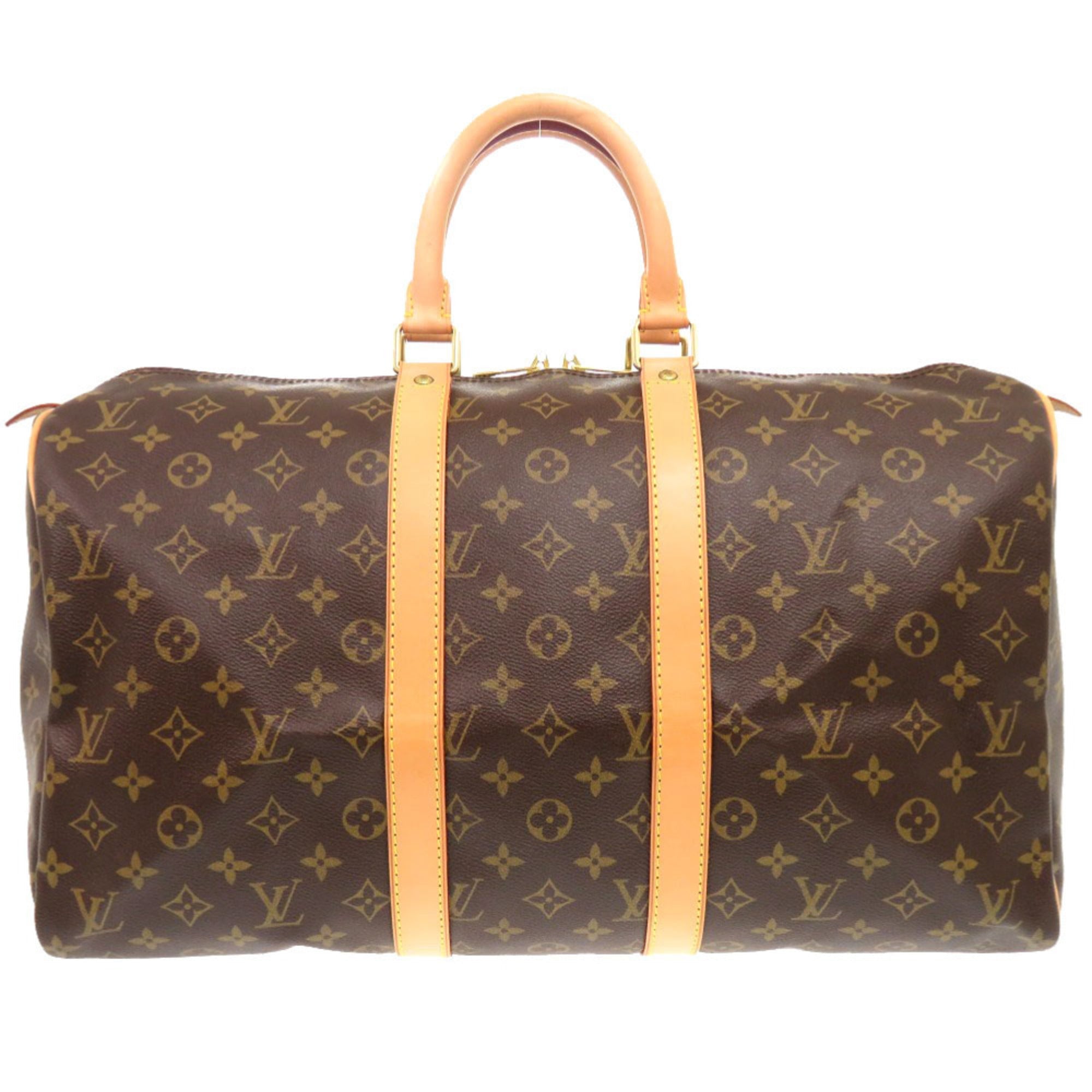 Louis Vuitton Brown Monogram Canvas Boston Bag (Pre-Owned)
