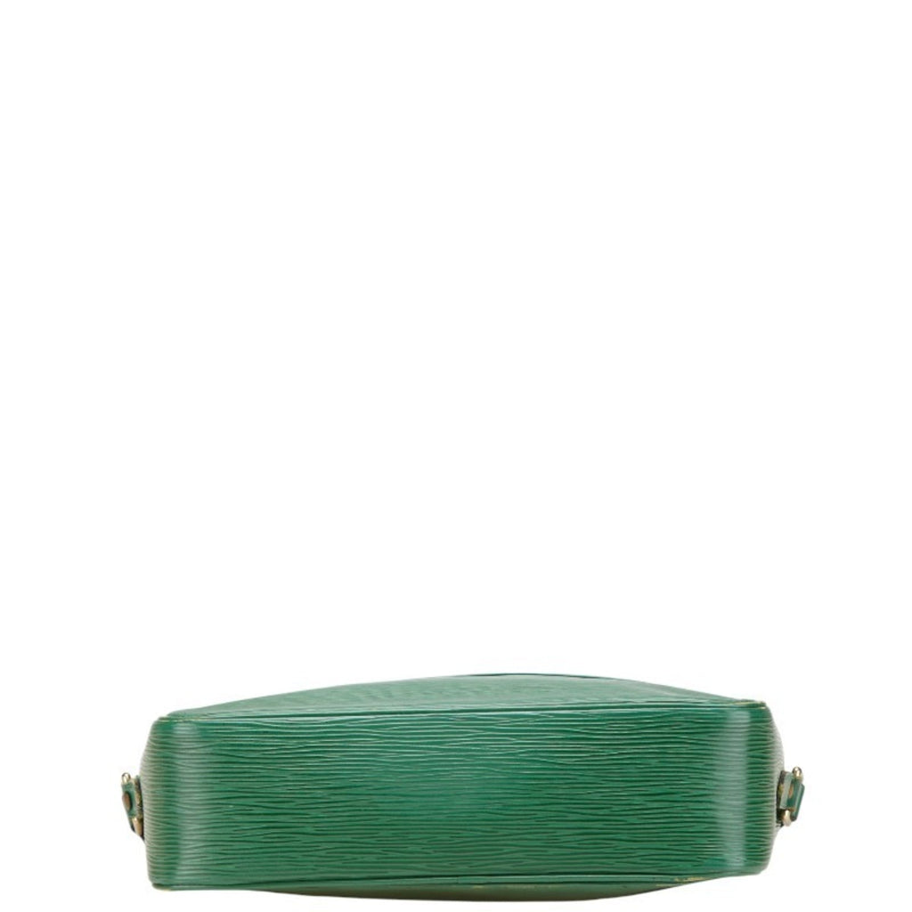Louis Vuitton Borneo Green Leather Shoulder Bag (Pre-Owned)