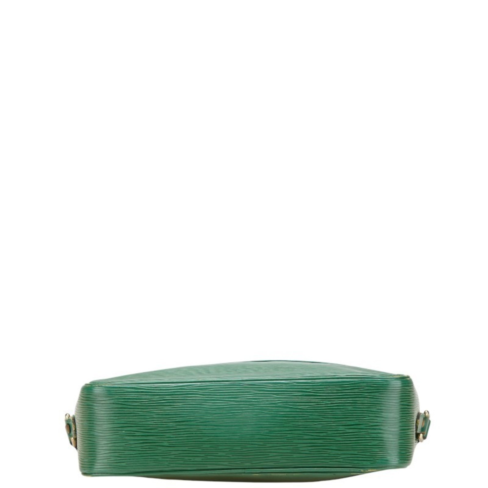 Louis Vuitton Borneo Green Leather Shoulder Bag (Pre-Owned)