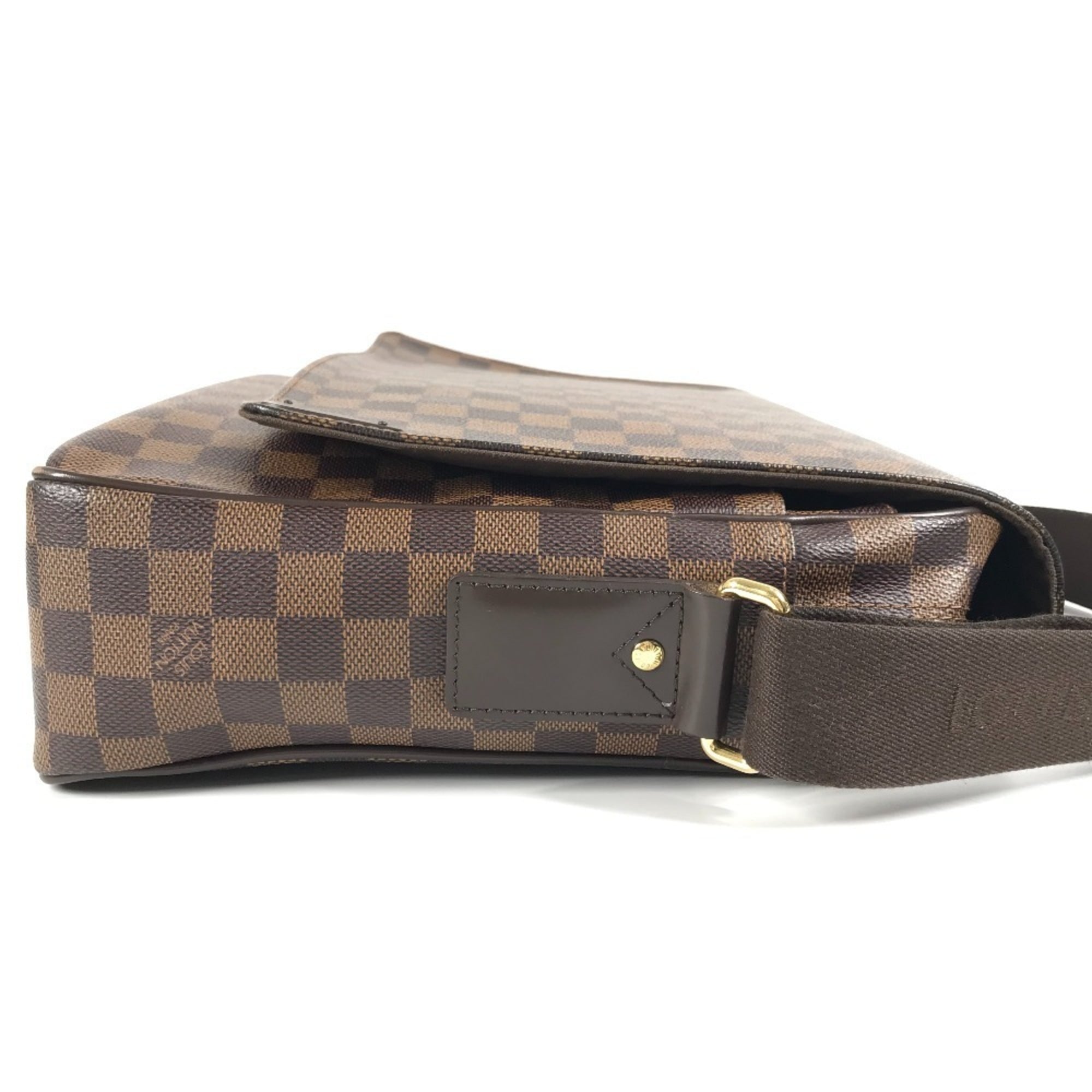Louis Vuitton Damier Brown Ebene Damier Canvas Messenger Bag Shoulder Bag (Pre-Owned)