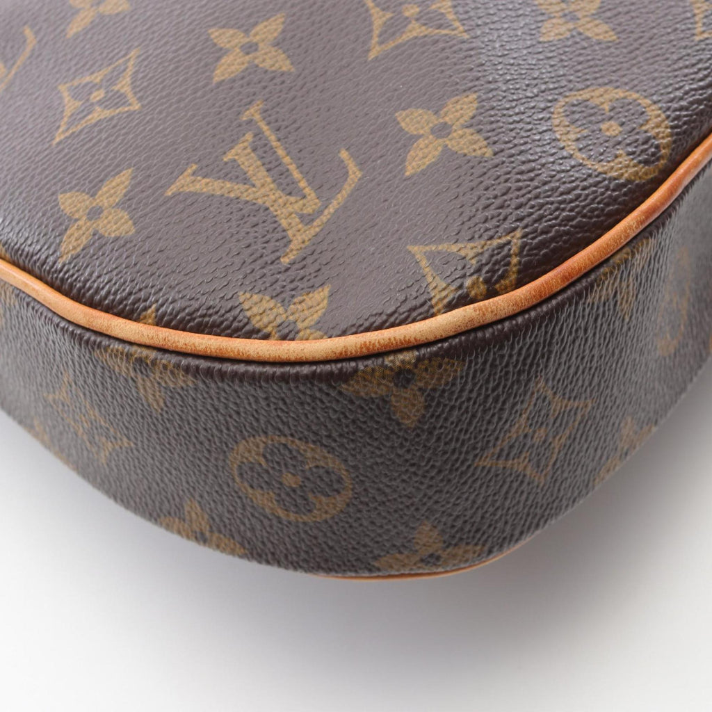 Louis Vuitton Brown Coated Canvas Leather Shoulder Bag (Pre-Owned)