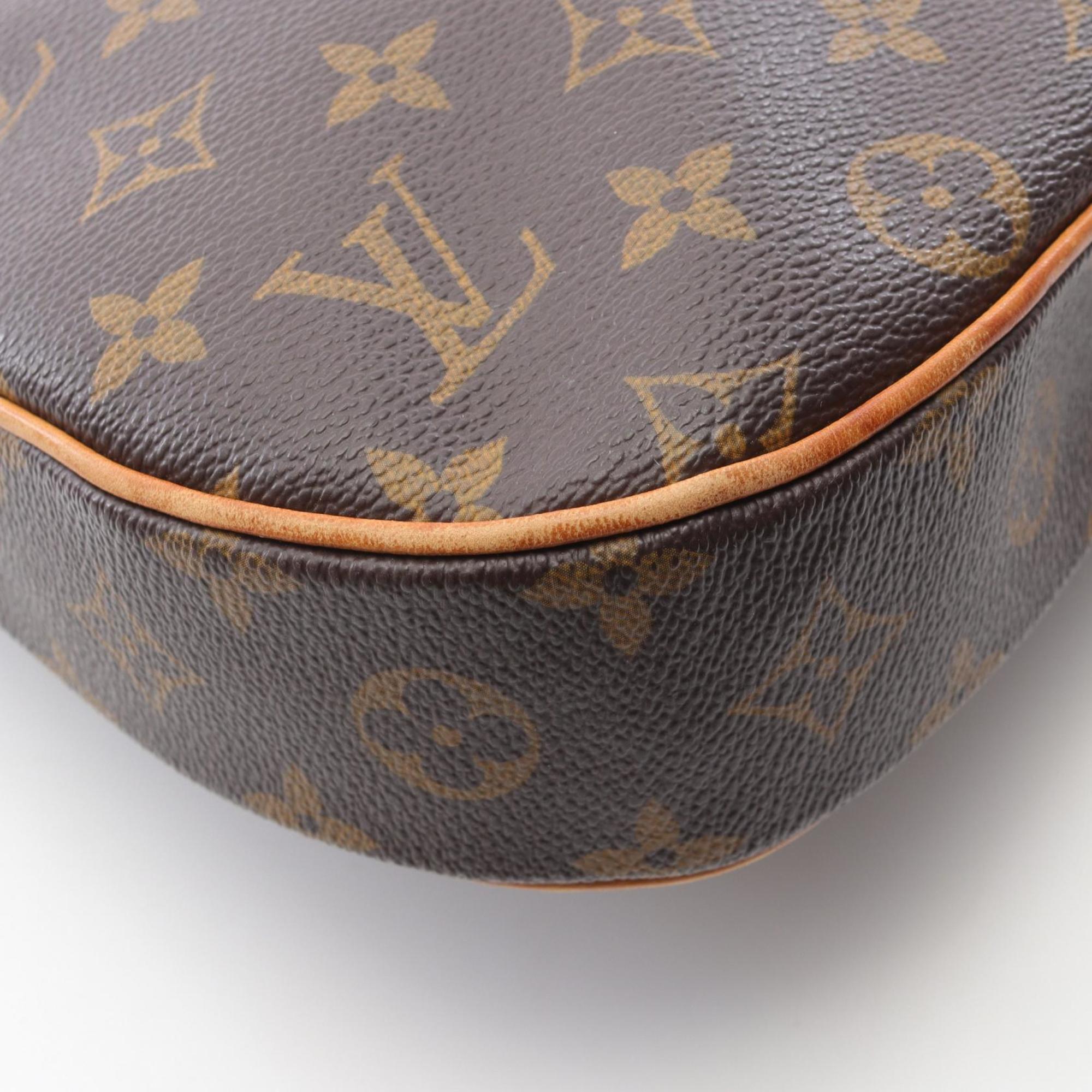 Louis Vuitton Brown Coated Canvas Leather Shoulder Bag (Pre-Owned)