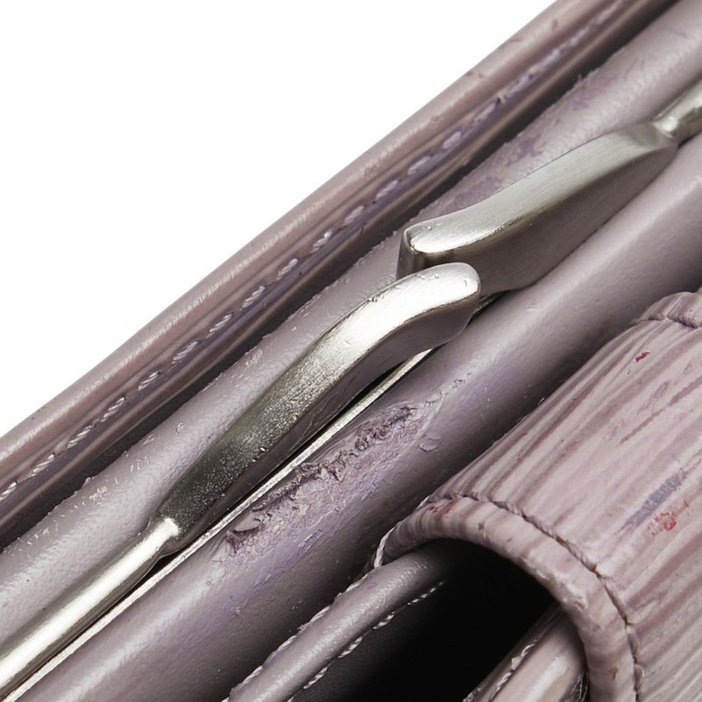 Louis Vuitton Epi Purple Leather Wallet (Bi-Fold) (Pre-Owned)
