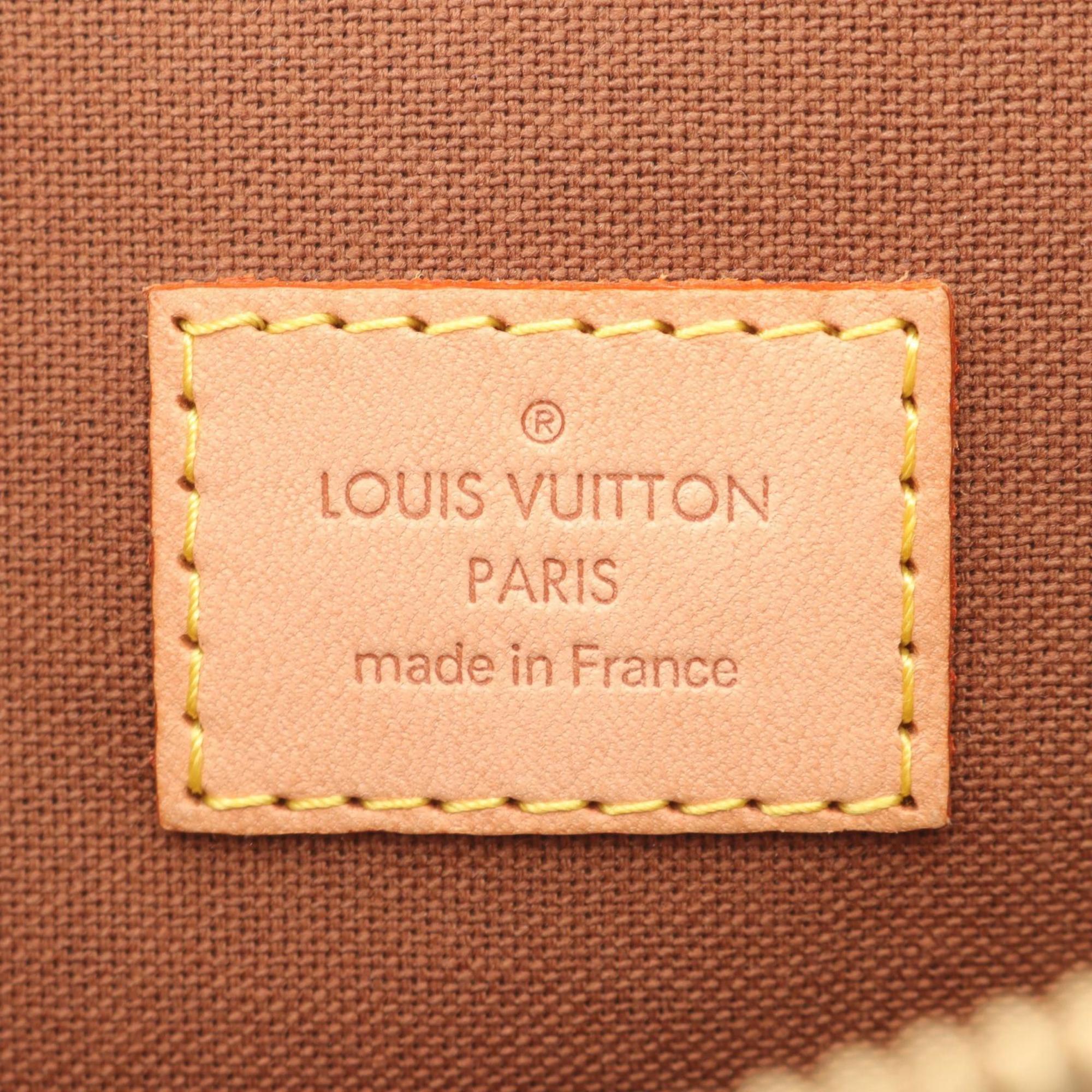 Louis Vuitton Monogram Brown Coated Canvas Leather Handbag (Pre-Owned)
