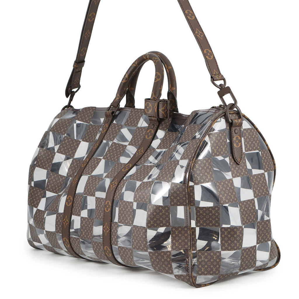 Louis Vuitton Brown Clear Pvc Boston Bag (Pre-Owned)