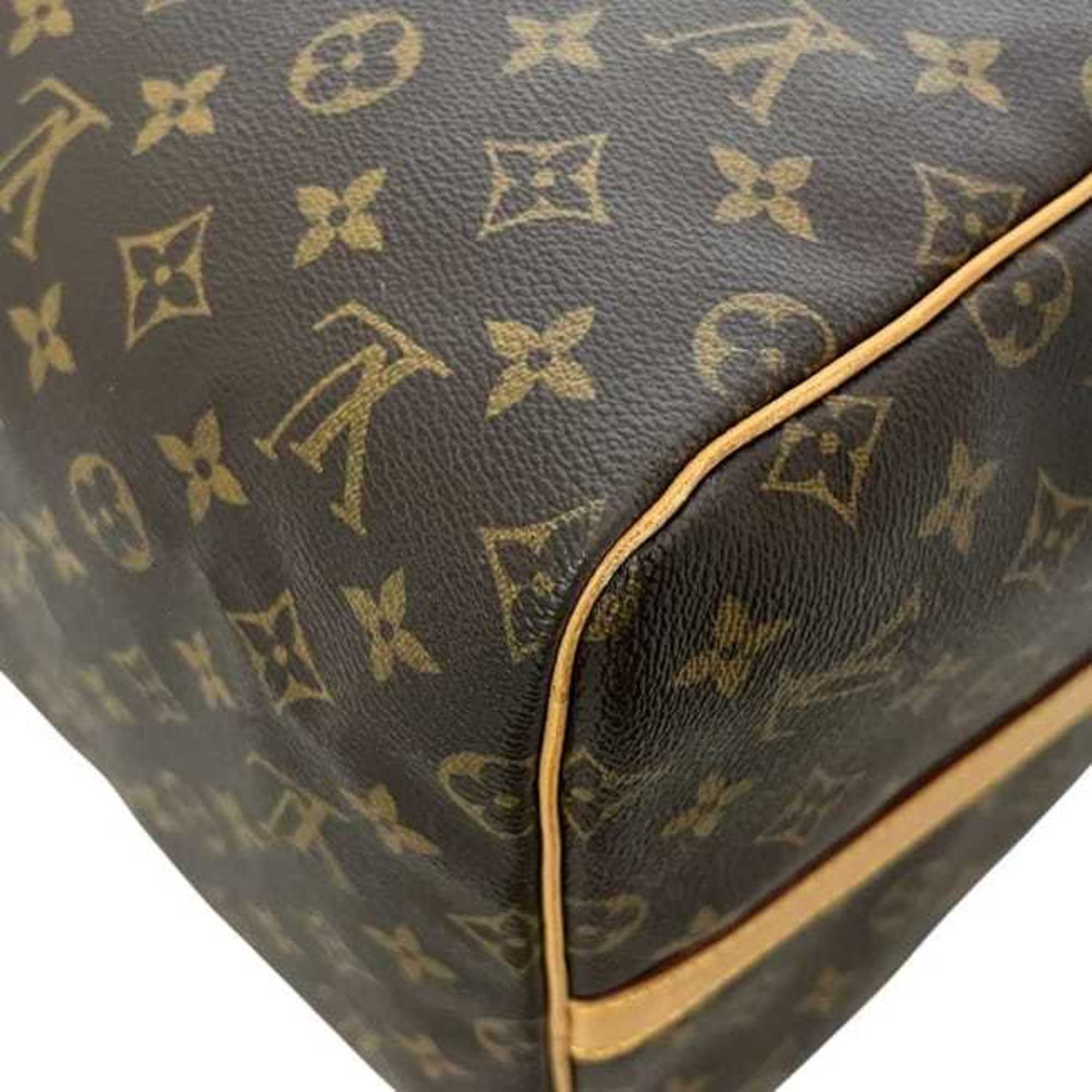 Louis Vuitton Monogram Brown Monogram Leather Boston Bag Shoulder Bag (Pre-Owned)