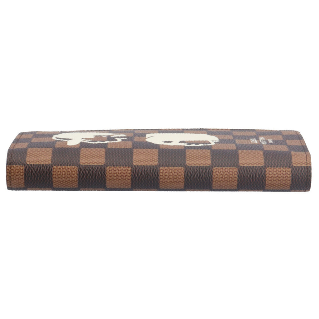 Louis Vuitton Brown Damier Canvas Long Wallet (Bi-Fold) (Pre-Owned)