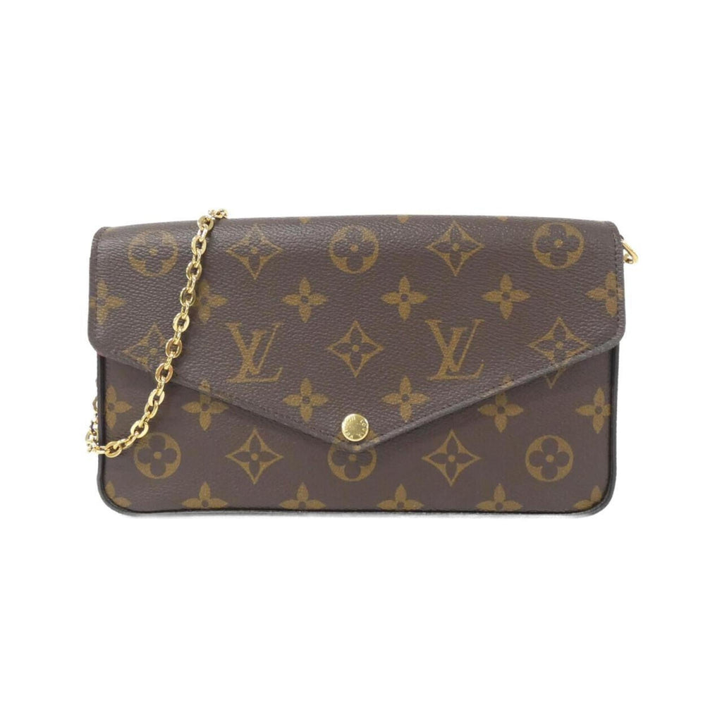 Louis Vuitton Marron Coated Canvas Pochette Shoulder Bag (Pre-Owned)