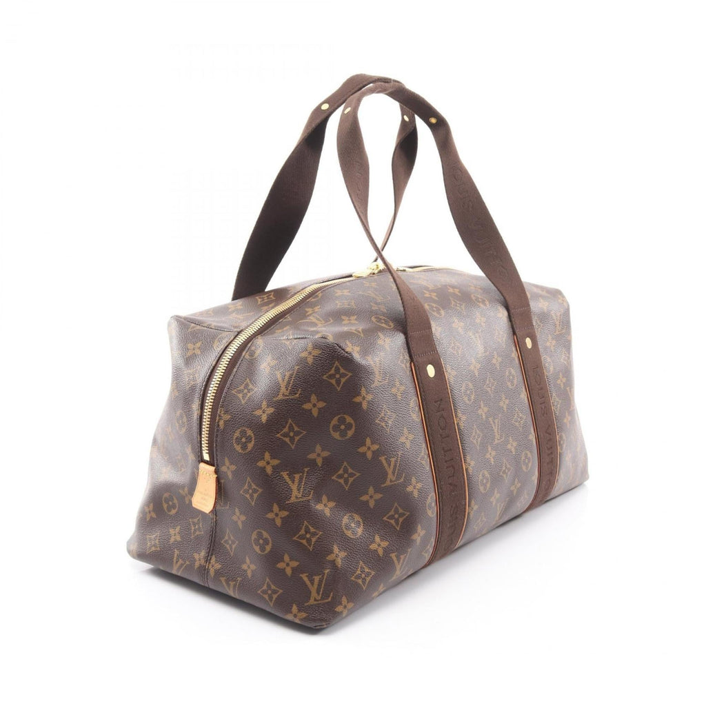 Louis Vuitton Brown Monogram Coated Canvas Leather Boston Bag (Pre-Owned)
